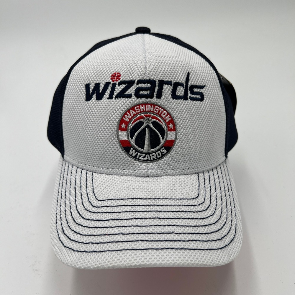 Adidas Washington Wizards NBA Snapback Hat White Navy Blue Adjustable OSFA‎ New